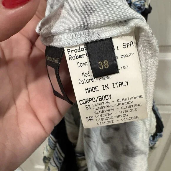 Roberto Cavalli Jpt124‎ Dress Boho Chic Size 38 Multicolored - Picture 8 of 13